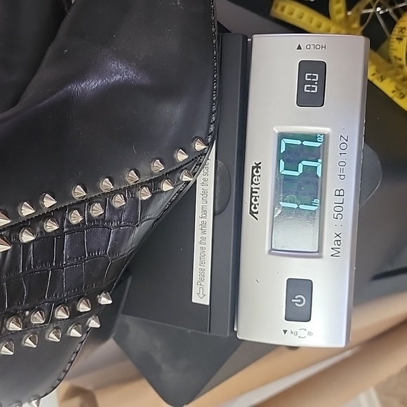 La Bottine Souriante spiked pointed toe ankle black boots size 38 - Picture 11 of 11